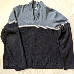 Sonoma Men's L 1/4 zip pullover mock collared shirt